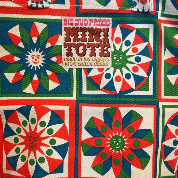 Big Bud Press Quilt Print Mini Tote Bag | 100% cotton | New without tags! - Picture 3 of 4